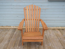 Load image into Gallery viewer, Front view of Adirondack chair with Sun-ray style back design