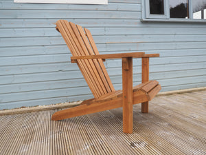 Beautiful, teak Adirondack garden easy-chair, suitable for commercial use