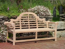 Load image into Gallery viewer, Heritage design Lutyens style teak wood outdoor garden bench