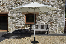 Load image into Gallery viewer, 3m Octagonal parasol with aluminium frame and natural ecru colour canopy; optional extra.