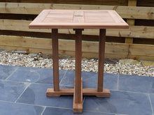 Load image into Gallery viewer, 70cm, small square teak outdoor dining table, suitable for commercial use