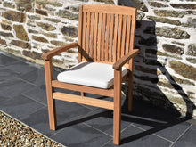 Load image into Gallery viewer, Classic natural ecru colour large seat pad cushion; optional extra.